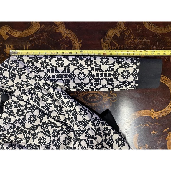 Vtg Lilly Pulitzer Black White Jacquard Daria Midi Coat Jacket Boho Luxury 4 - Picture 11 of 13